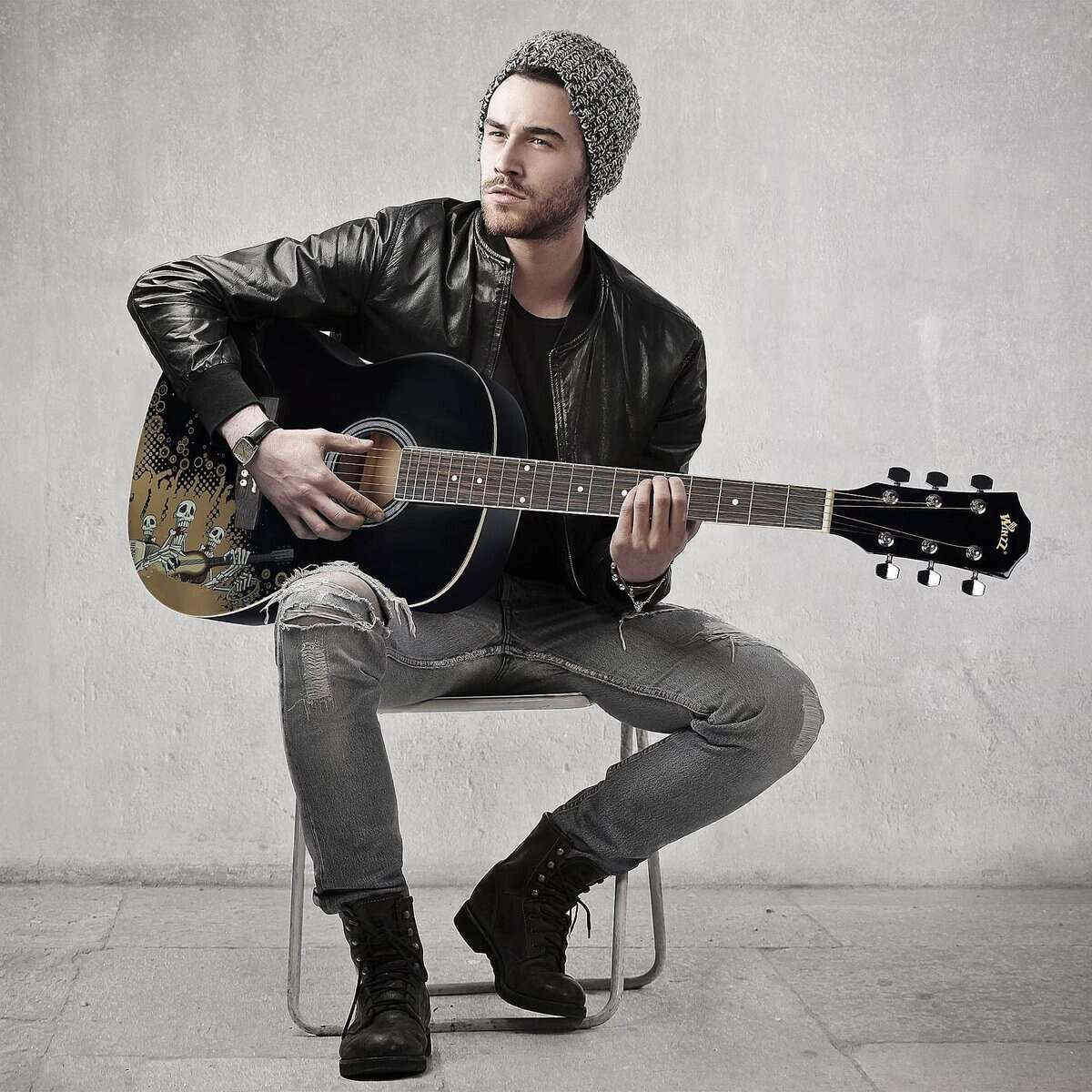 Guitarra Acústica WINZZ AF227A de Concierto de 39 Pulgadas - Imagen 3