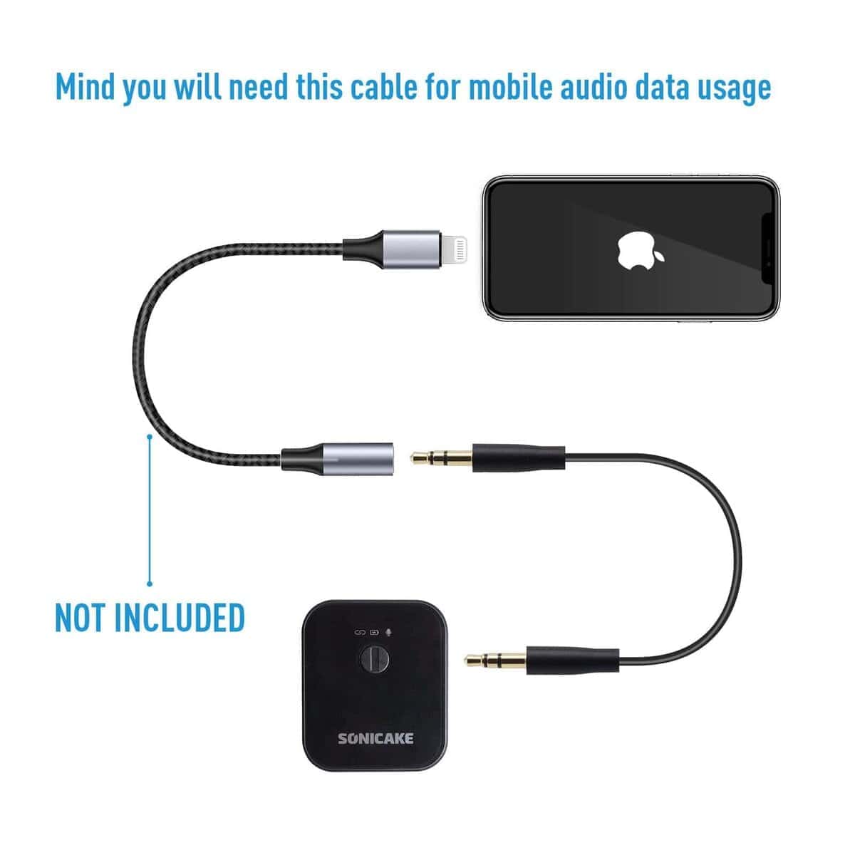 Micrófono Lavalier Inalámbrico SONICAKE 2.4GHz 50M de - Imagen 8
