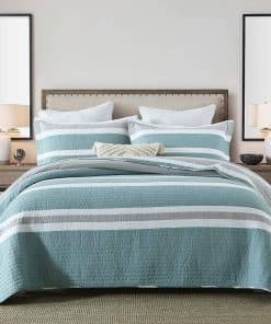 SahSahCasa Quilt King Size, Set de Edredón King, Juego de