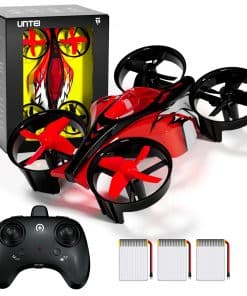 UNTEI 2 En 1 Mini Drones para Niños Control -Rojo