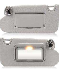 Visera solar izquierda y derecha con luz de tocador para