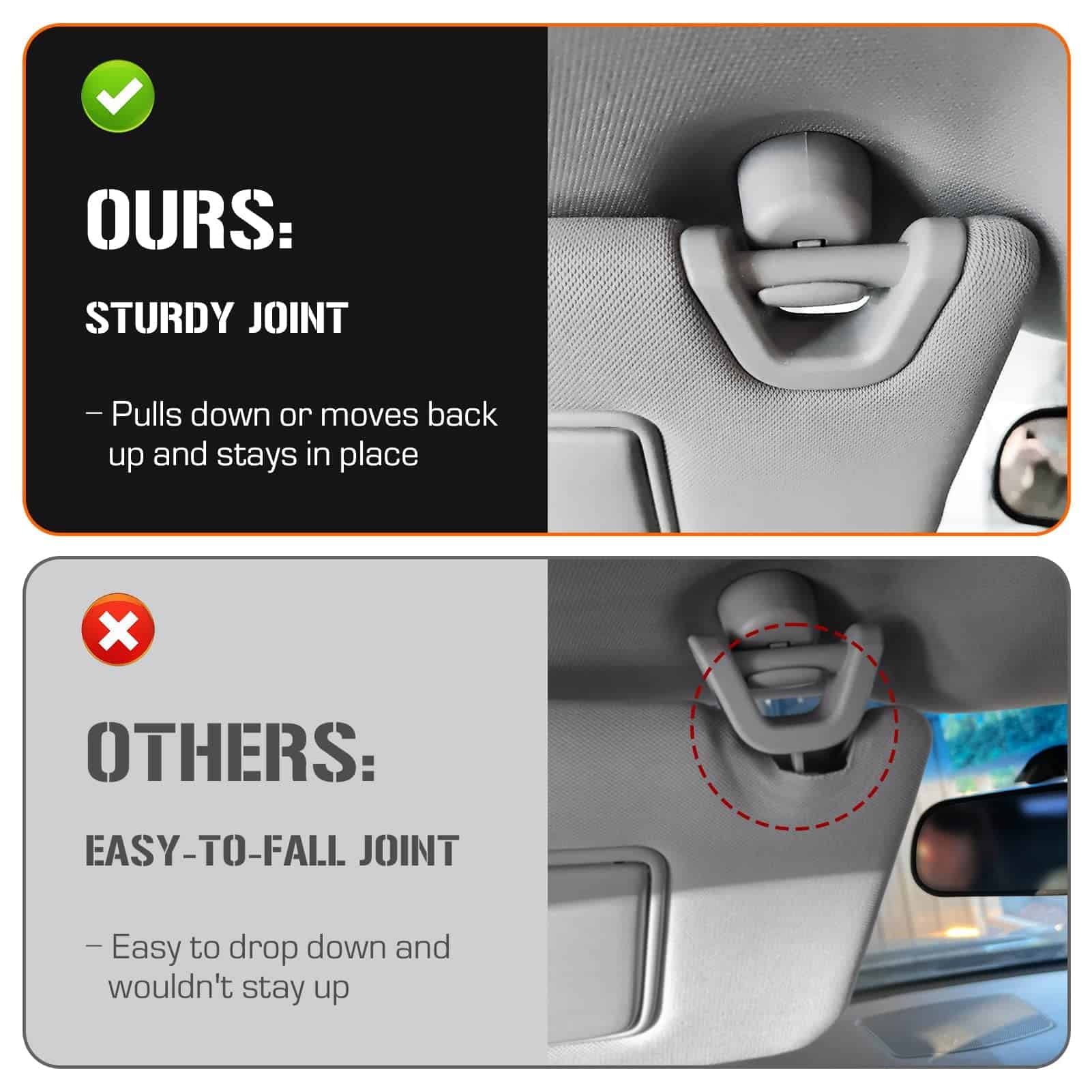 Visera para el Sol Izquierda y Derecha con Luz para Nissan - Imagen 5