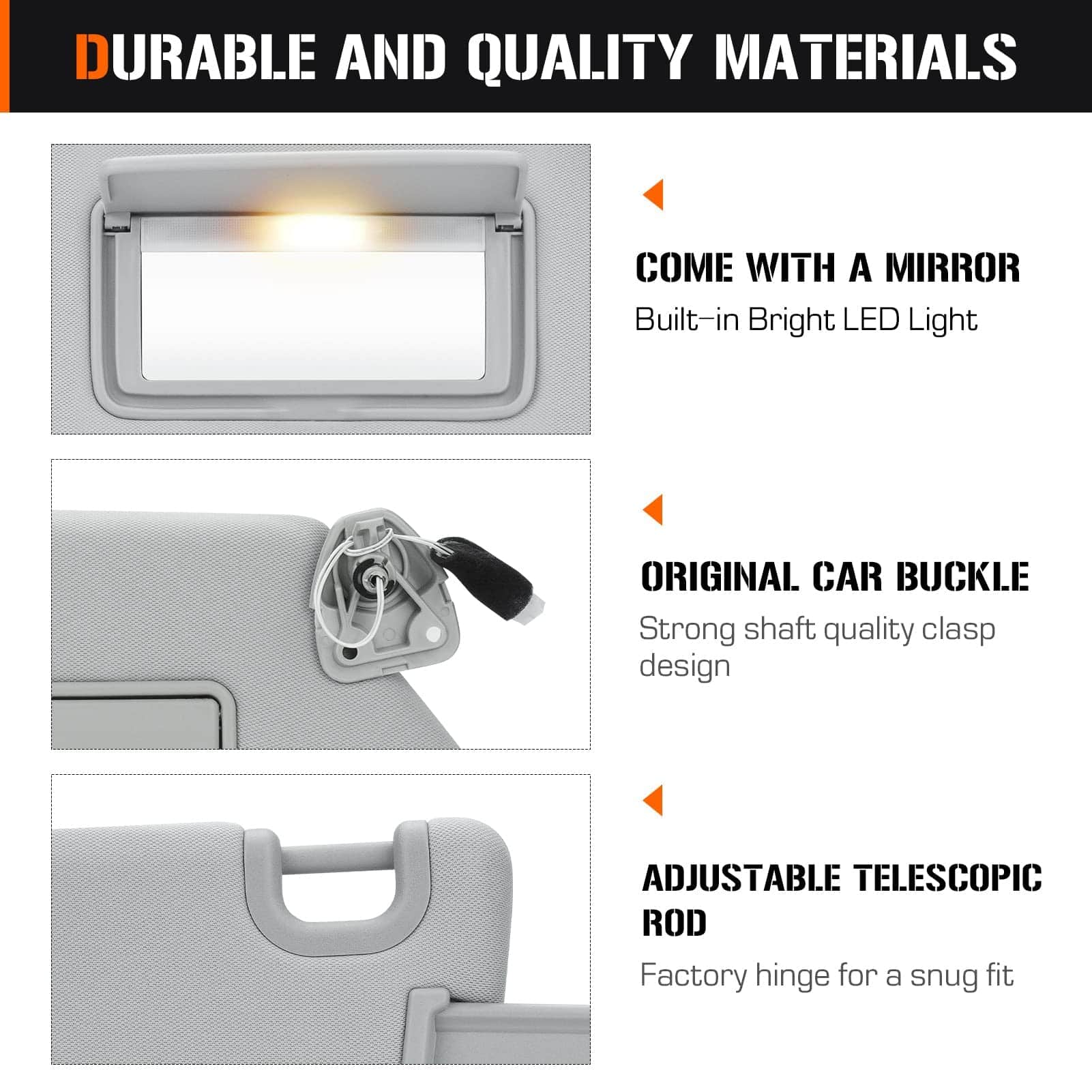 Visera para el Sol Izquierda y Derecha con Luz para Nissan - Imagen 7