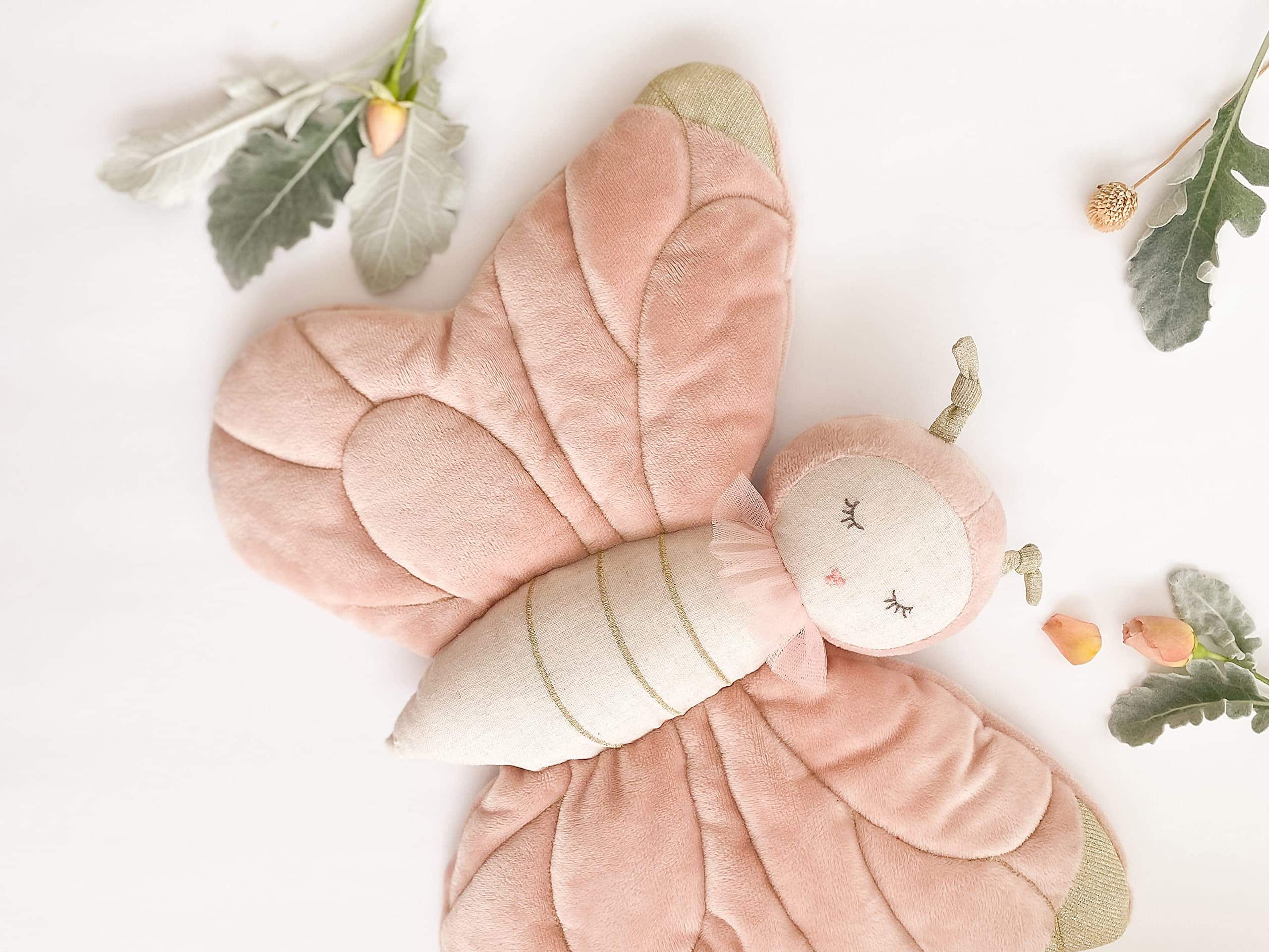 Peluche MON AMI Bettina La Mariposa - 16 Pulgadas Rosa, - Imagen 7