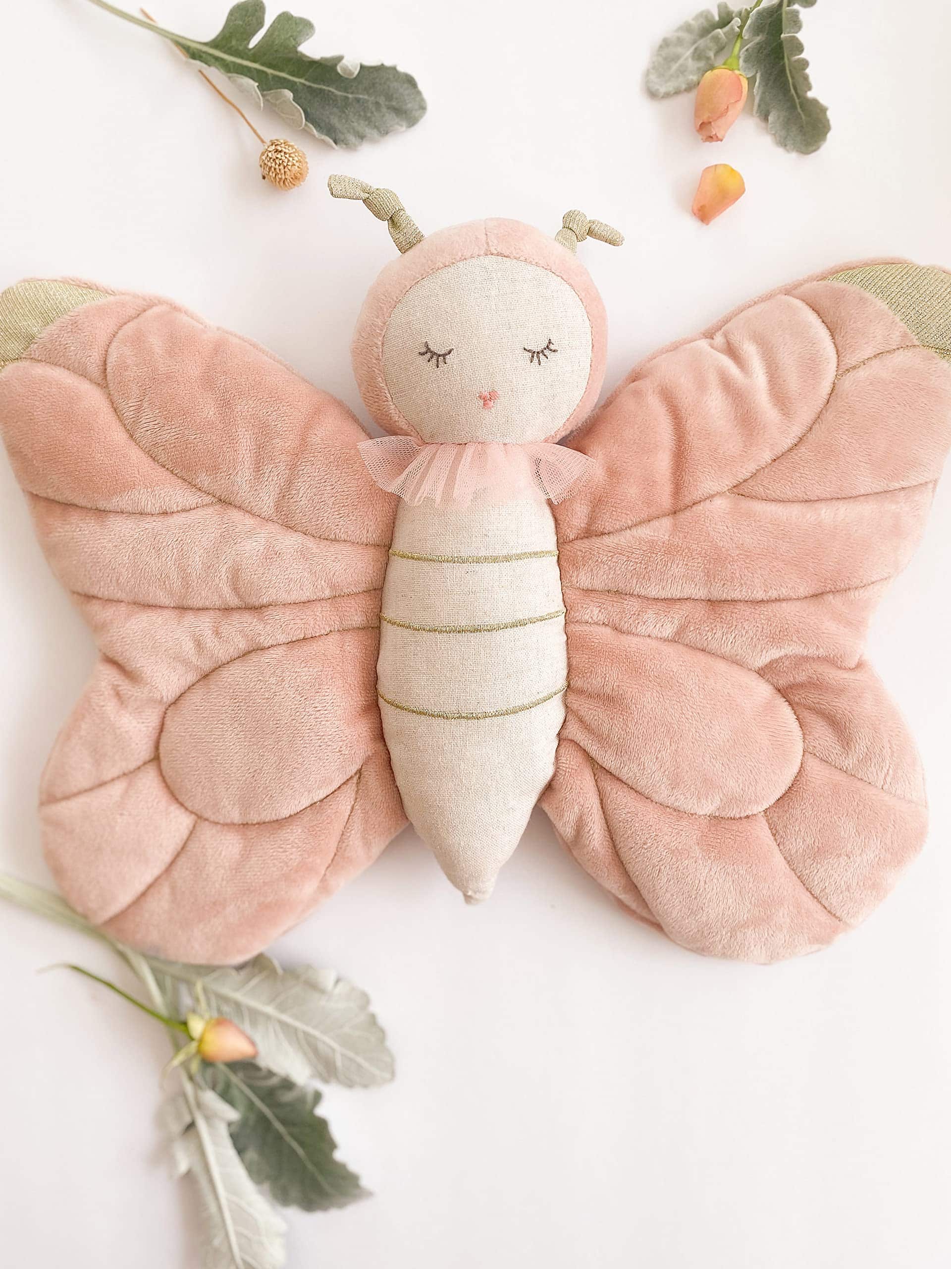 Peluche MON AMI Bettina La Mariposa - 16 Pulgadas Rosa, - Imagen 8