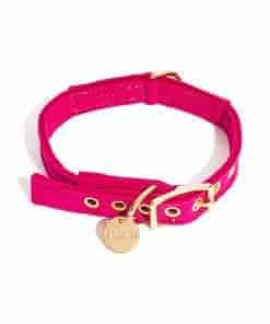 Collar de Gato y Perro de Terciopelo Lavable en Rosa (Extra