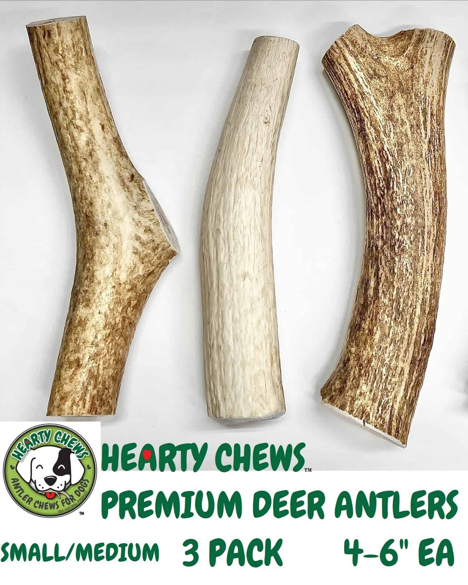 Cornamenta de Venado Premium para Perros Hearty Chews, - Imagen 3