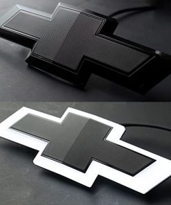 Emblema de parrilla iluminado LED Chevy Silverado Negro