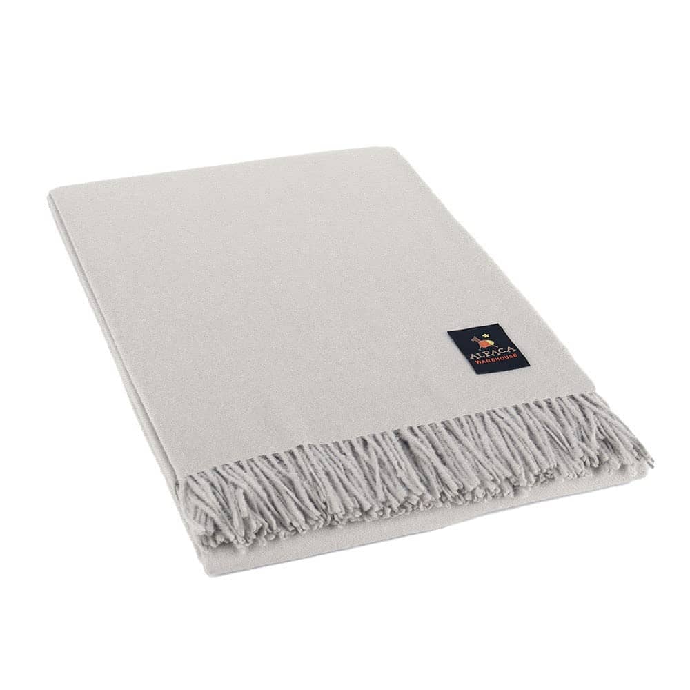 Manta de lana de alpaca 100% para bebé ligera con diseño de
