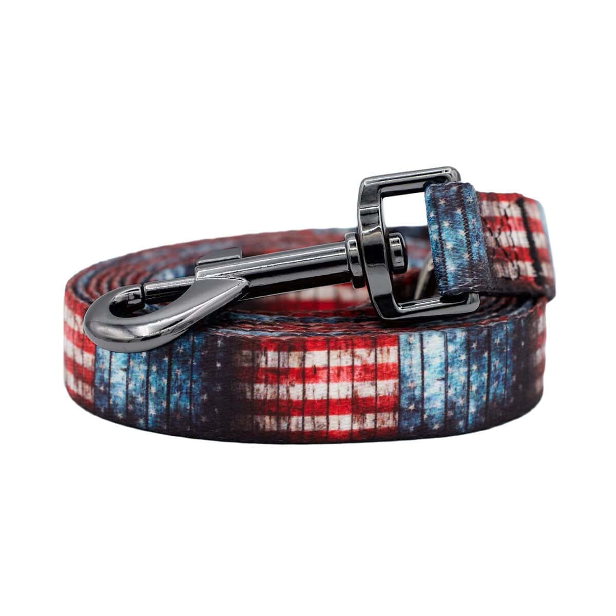 Collares y Correas de Bandera Americana Rústica | Licencia