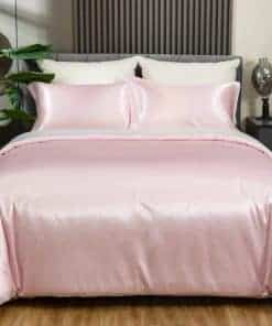 Juego de Edredón de Satén REDKEY King Suave Lujoso Sedoso