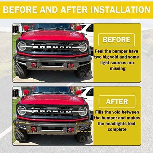 ANMOSVO para Ford Bronco Luces de Niebla para Defensa - Imagen 8