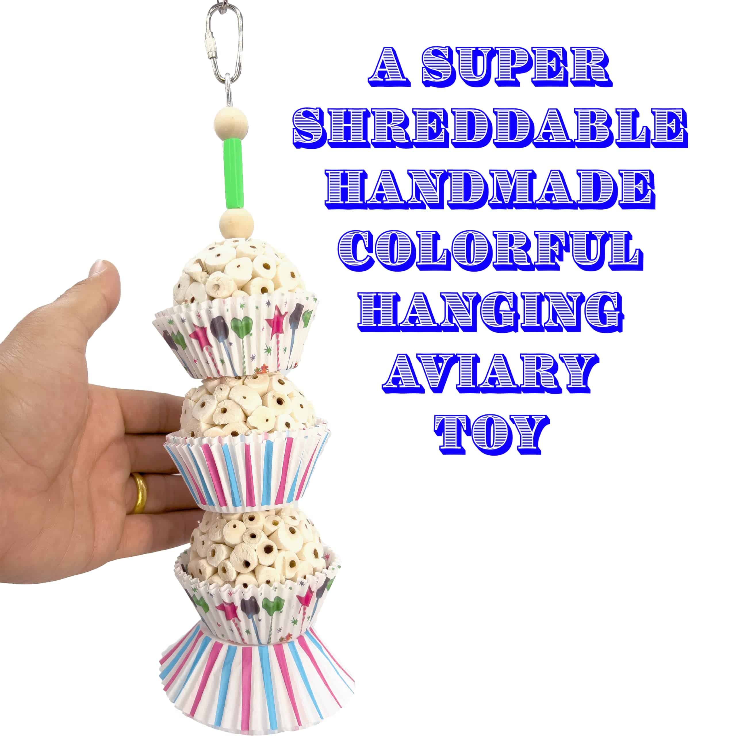 Juguetes para Pájaros Mandarín de M&M 1567 Triple Tutu Chew - Imagen 8