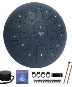 Yasisid Steel Tongue Drum 12 pulgadas 15 notas Instrumentos