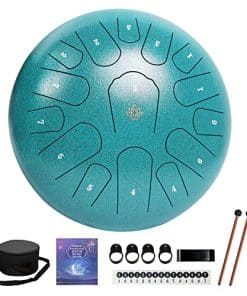 Yasisid Steel Tongue Drum 12 Pulgadas 15 Notas Instrumentos