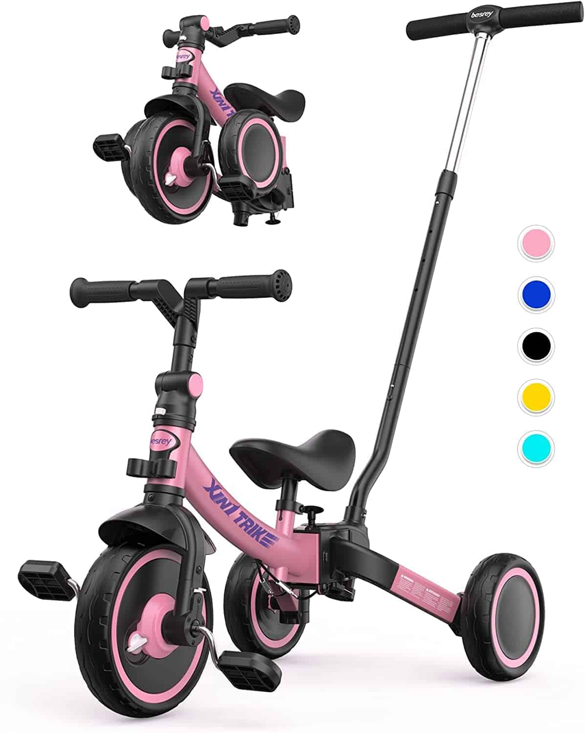 Bicicleta Todoterreno besrey 7 en 1 con Manillar de