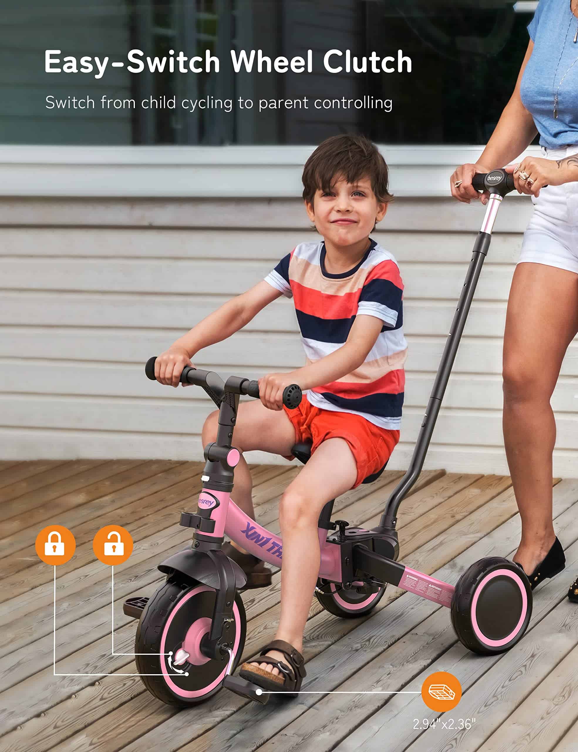 Bicicleta Todoterreno besrey 7 en 1 con Manillar de - Imagen 9