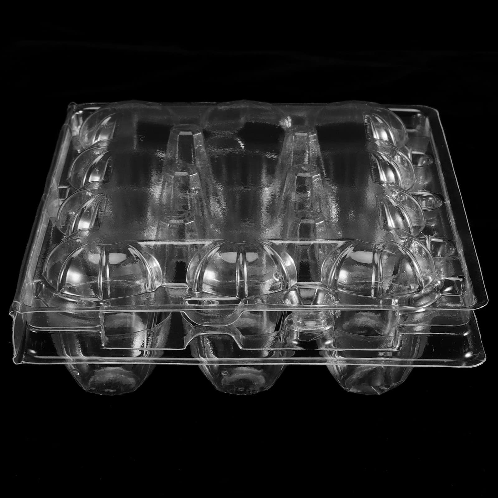 KEILEOHO 150 Pack 12 Grids Clear Quail Egg Cartons, Plastic - Imagen 5