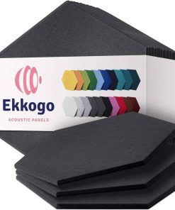 Paneles Acústicos Ekkogo Pack de 12 Paneles -Gris Oscuro