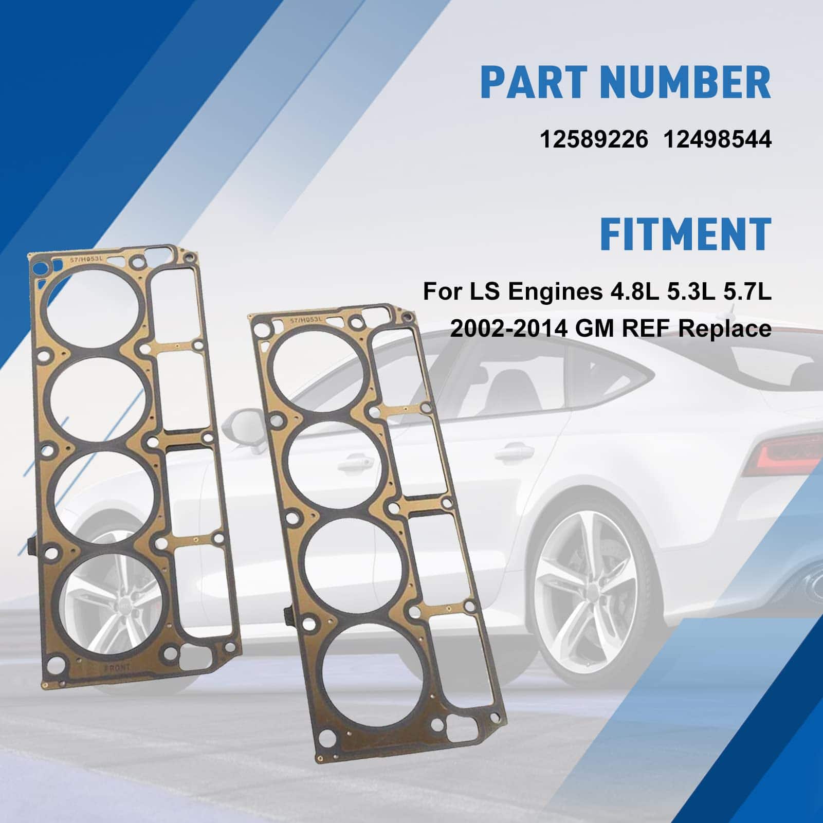 Juego de 2 juntas de culata para motores LS 4.8L 5.3L 5.7L - Imagen 3