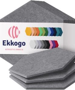Paneles Acústicos Ekkogo 12-Pack Paneles -Guijarro]