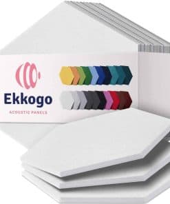 Paneles Acústicos Ekkogo Paquete de 12 Paneles -Blanco