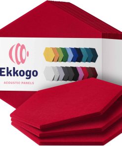 Paneles Acústicos Ekkogo Paquete de 12 Paneles -Rojo Caramel