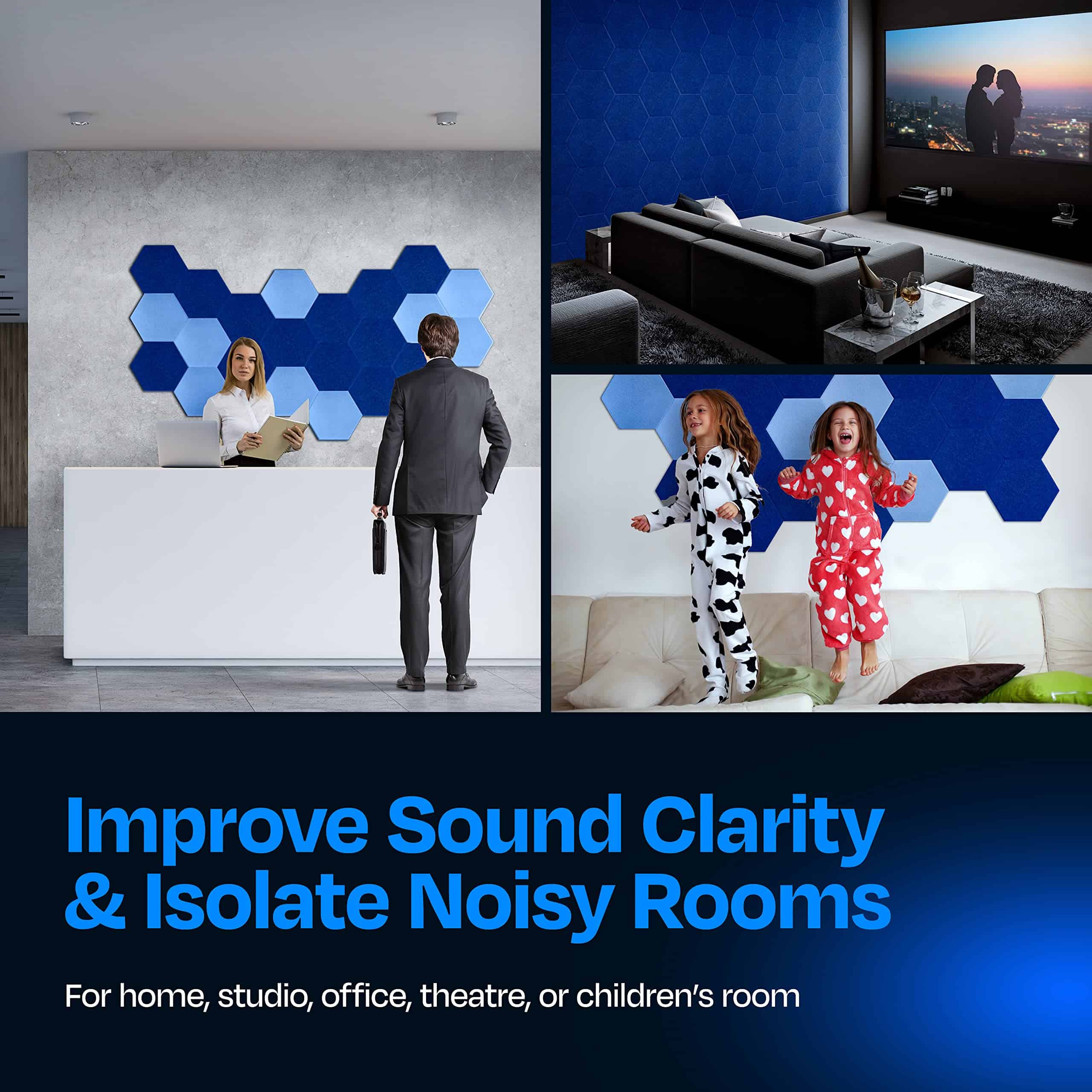 Paneles Acústicos Ekkogo Paquete de 12 Paneles acústicos - Imagen 5