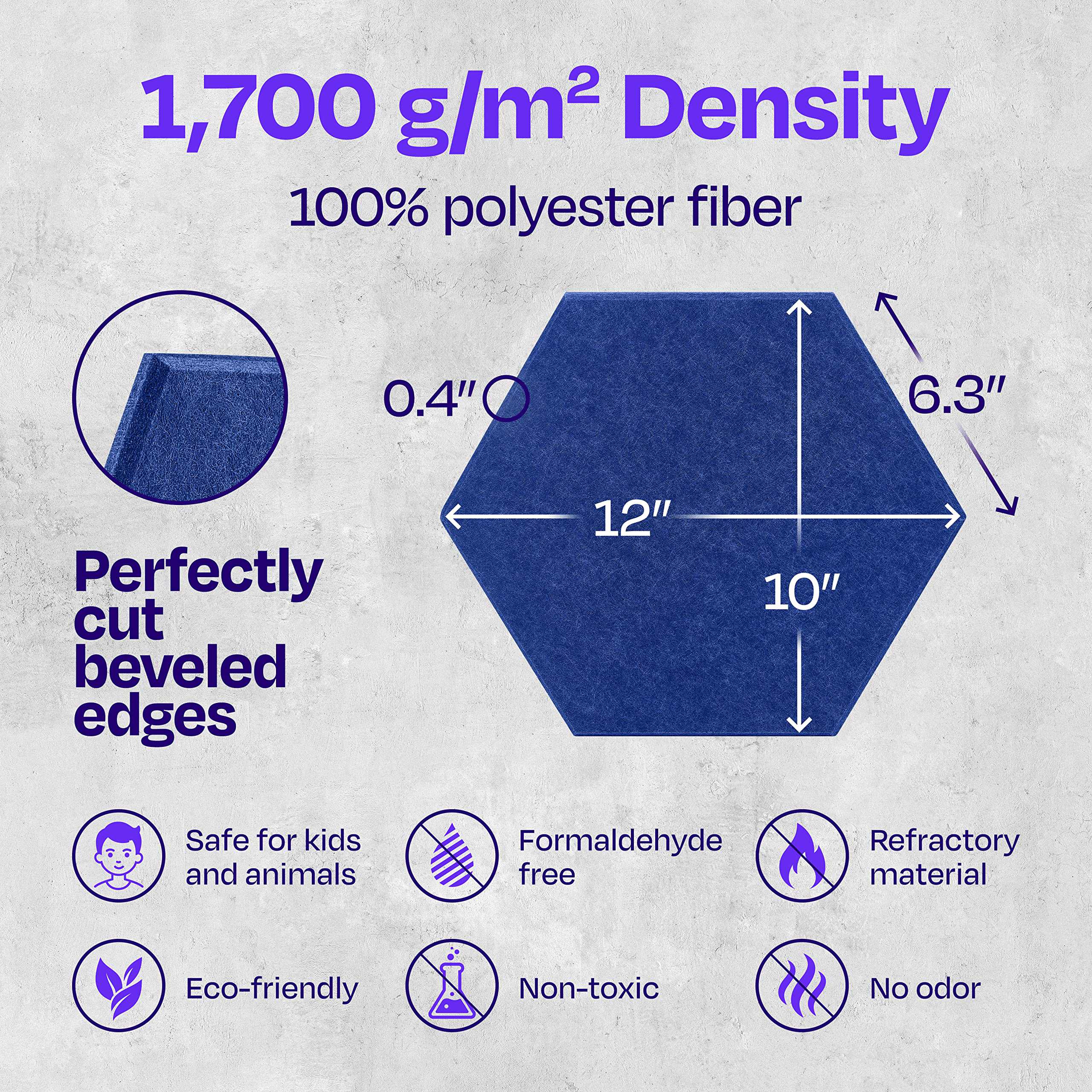 Paneles Acústicos Ekkogo Paquete de 12 Paneles acústicos - Imagen 7