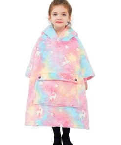 Manta con Capucha Brilla en la Oscuridad para Niños y Niñas