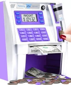 Caja de ahorro Fishboy ATM para niños con apagado de