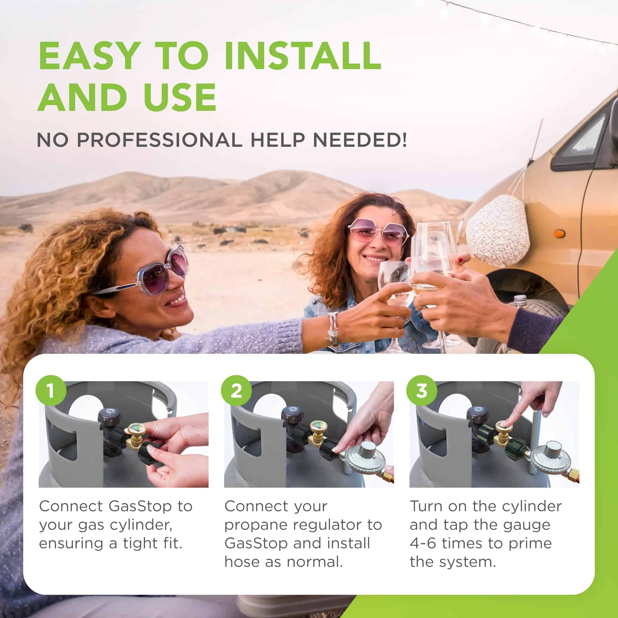 GasStop - Indicador de Tanque de Gas Propano con Detector - Imagen 6