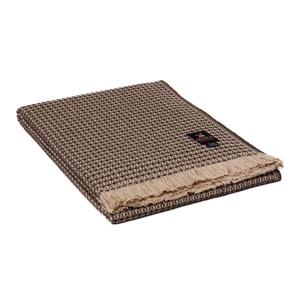 Manta de lana de alpaca tejida de los Andes - Diseño