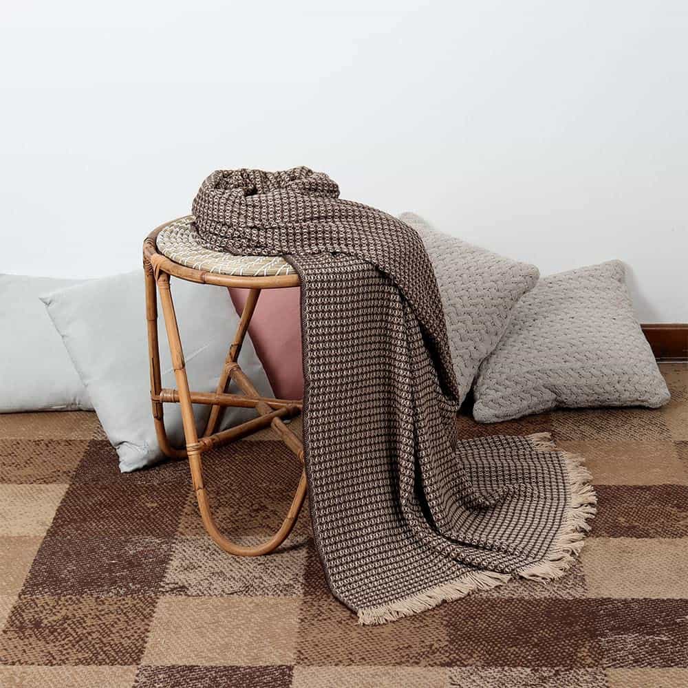 Manta de lana de alpaca tejida de los Andes - Diseño - Imagen 5