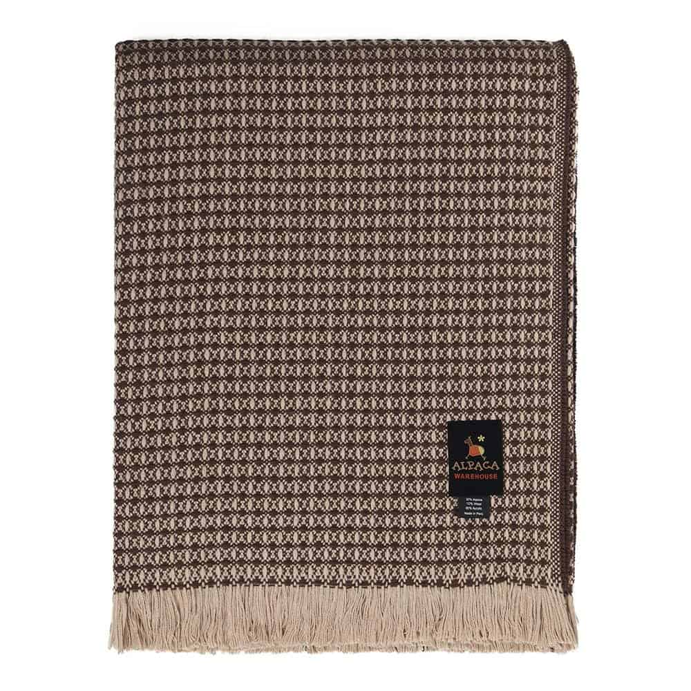 Manta de lana de alpaca tejida de los Andes - Diseño - Imagen 3