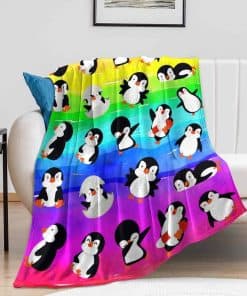 Manta de Pingüino Animal Ultra Suave Lindos Pingüinos