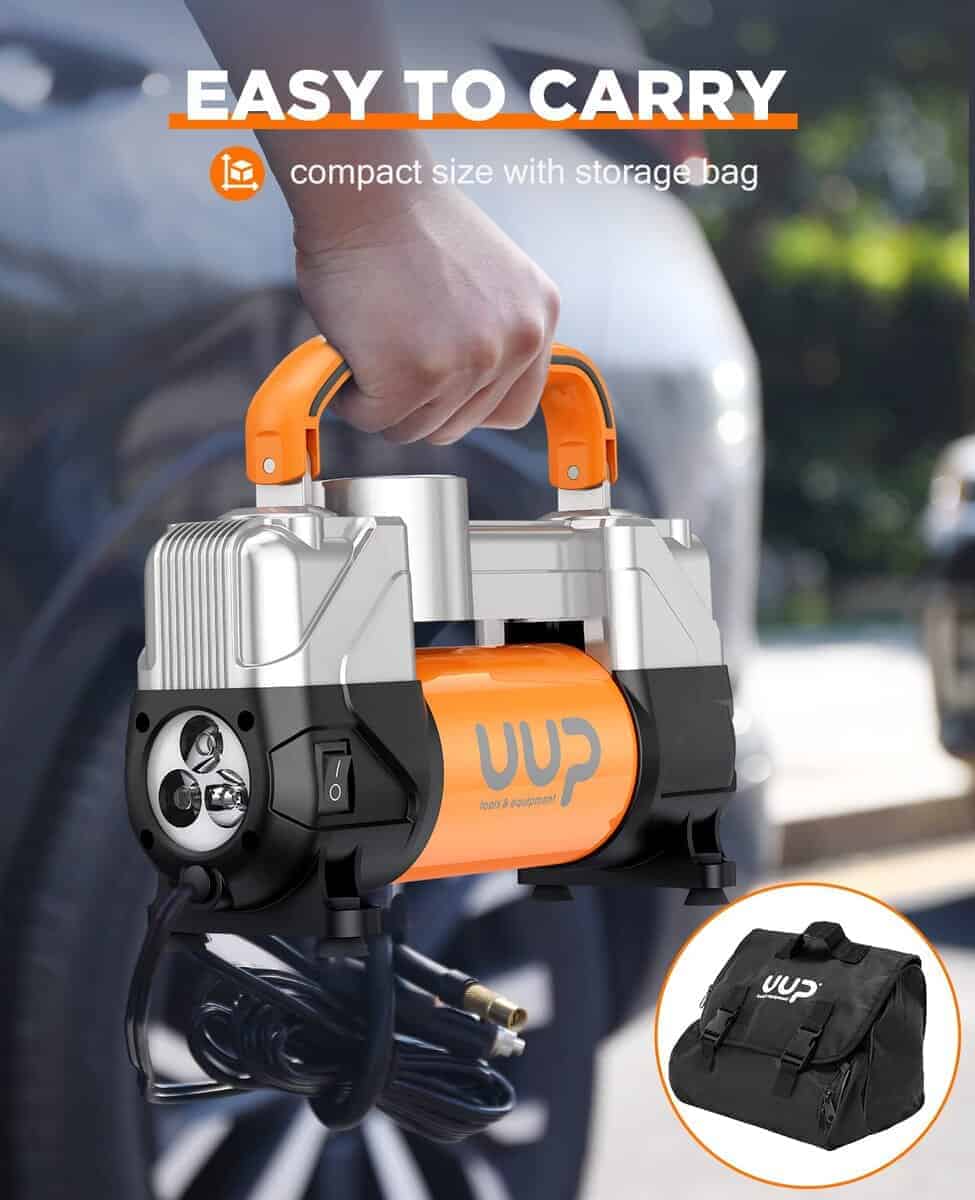 Compresor de aire para inflar neumáticos UUP, 150PSI 12V DC - Imagen 8
