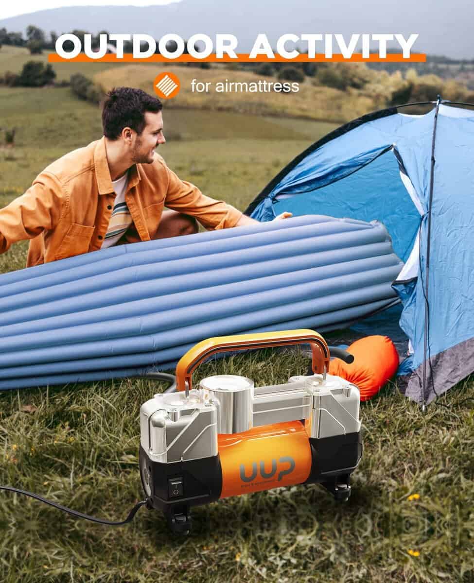 Compresor de aire para inflar neumáticos UUP, 150PSI 12V DC - Imagen 10