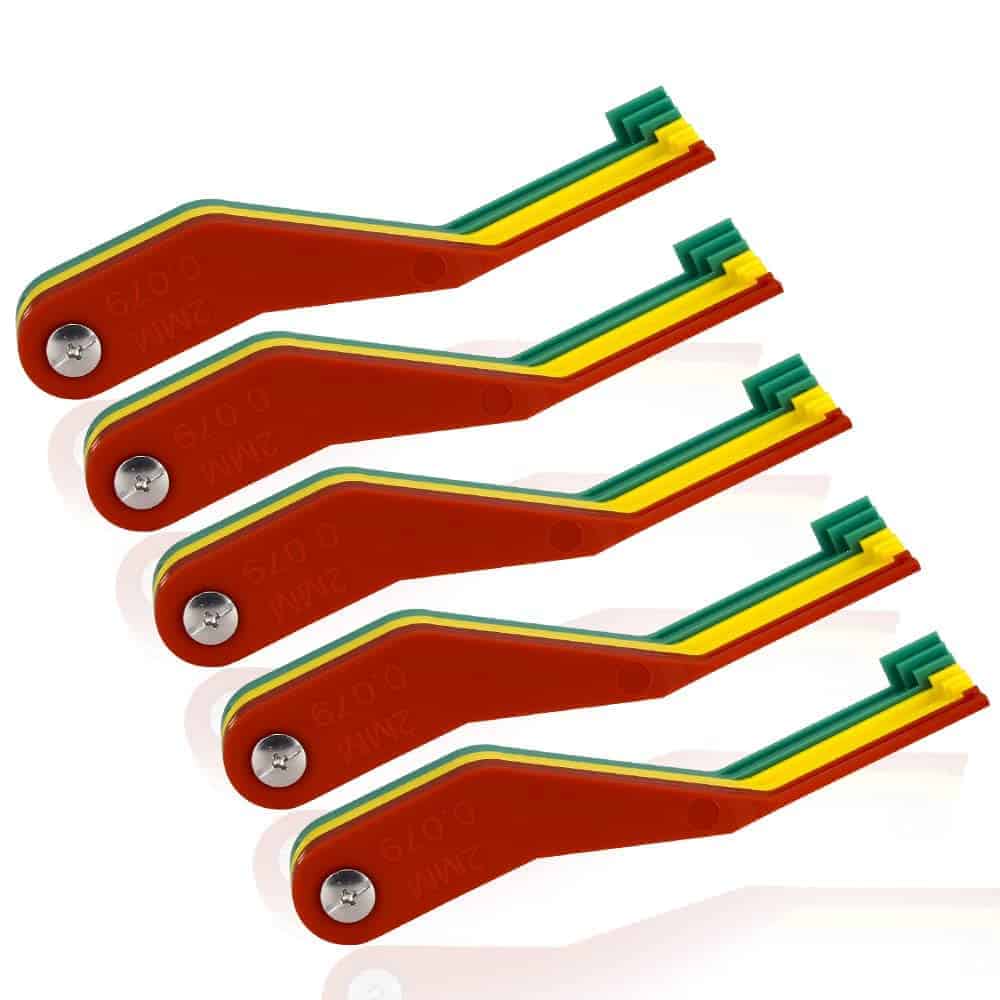 DITKOK Juego de 5 Piezas de 9 Piezas de Calibre de Espesor