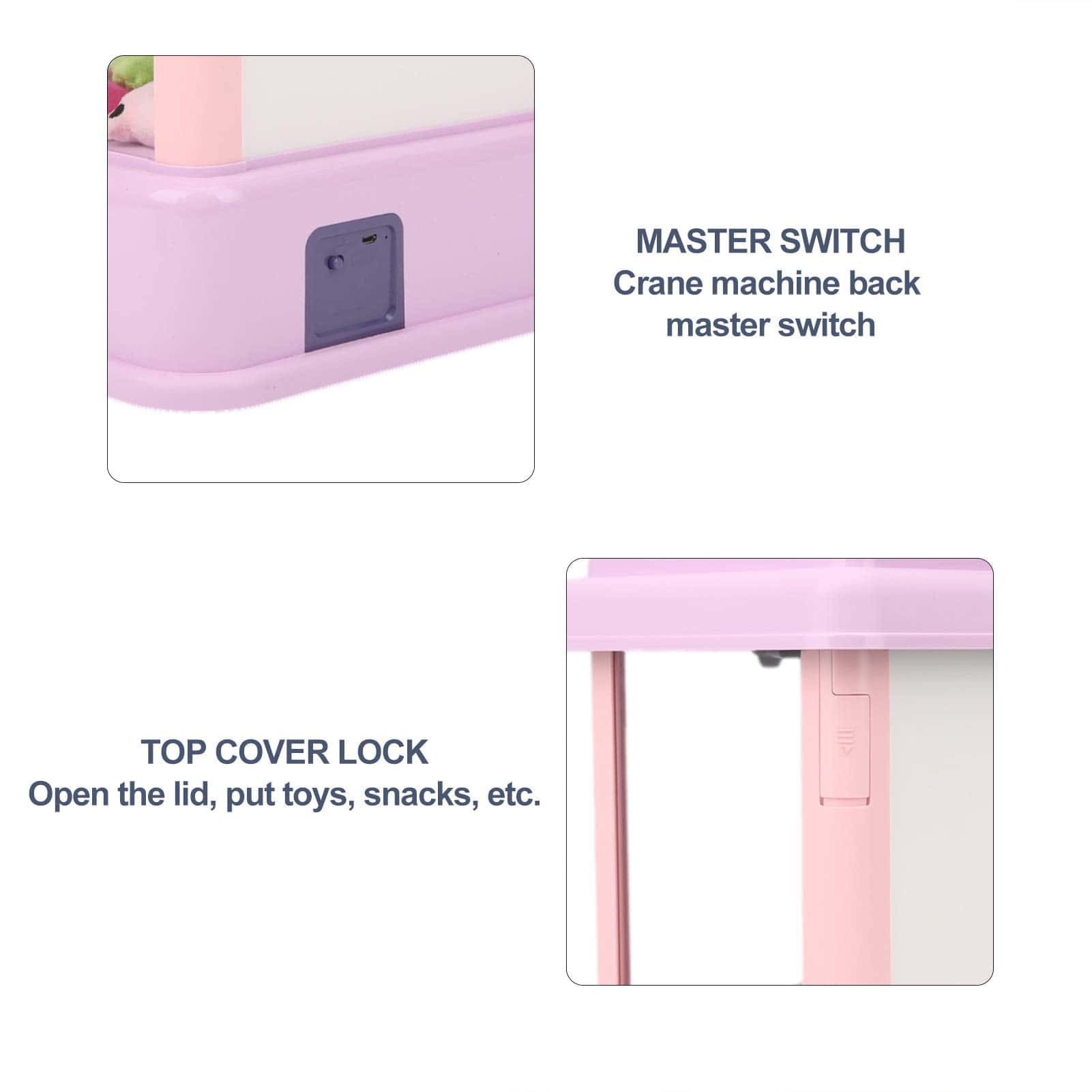 Máquina de Garra CUEI, 6 Muñecas Luces Hermosas Música - Imagen 6