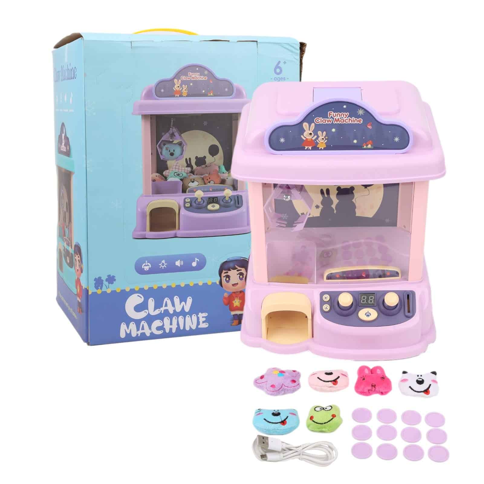 Máquina de Garra CUEI, 6 Muñecas Luces Hermosas Música - Imagen 8