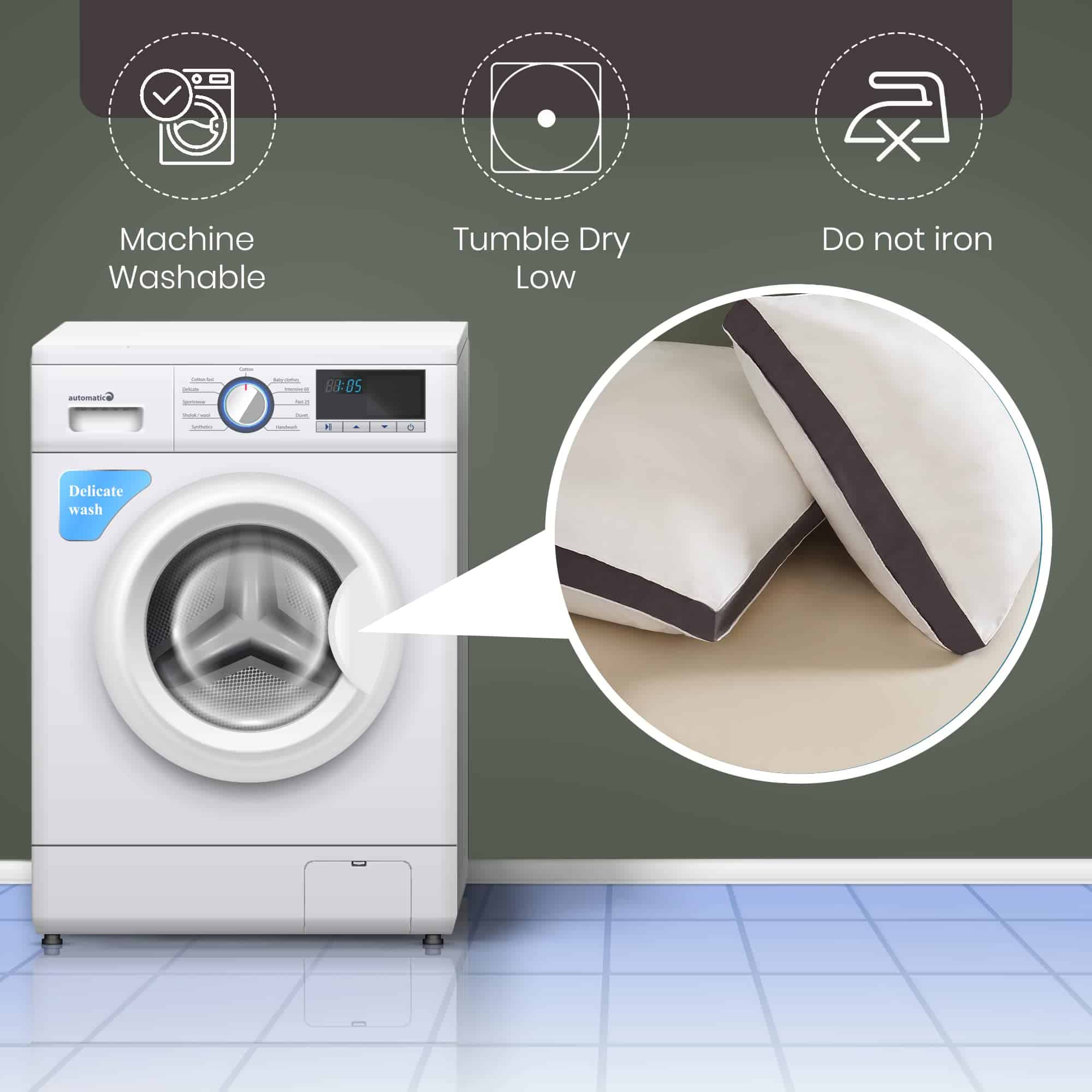 Almohadas para Dormir CHATEAU HOME COLLECTION - Juego de 2 - Imagen 6