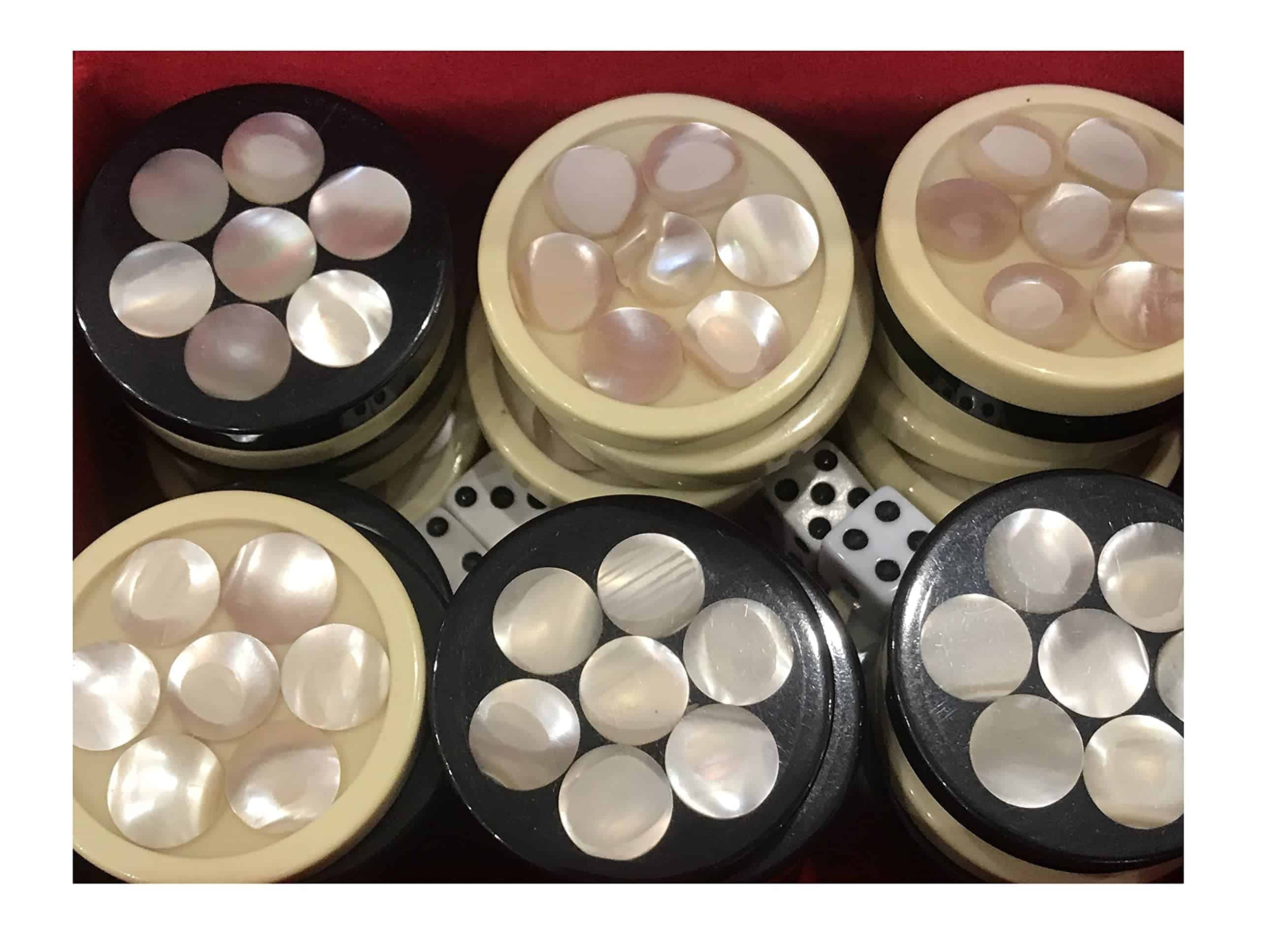 30 Piezas de Backgammon Damas 1.4 Pulgadas de Tablero de - Imagen 10