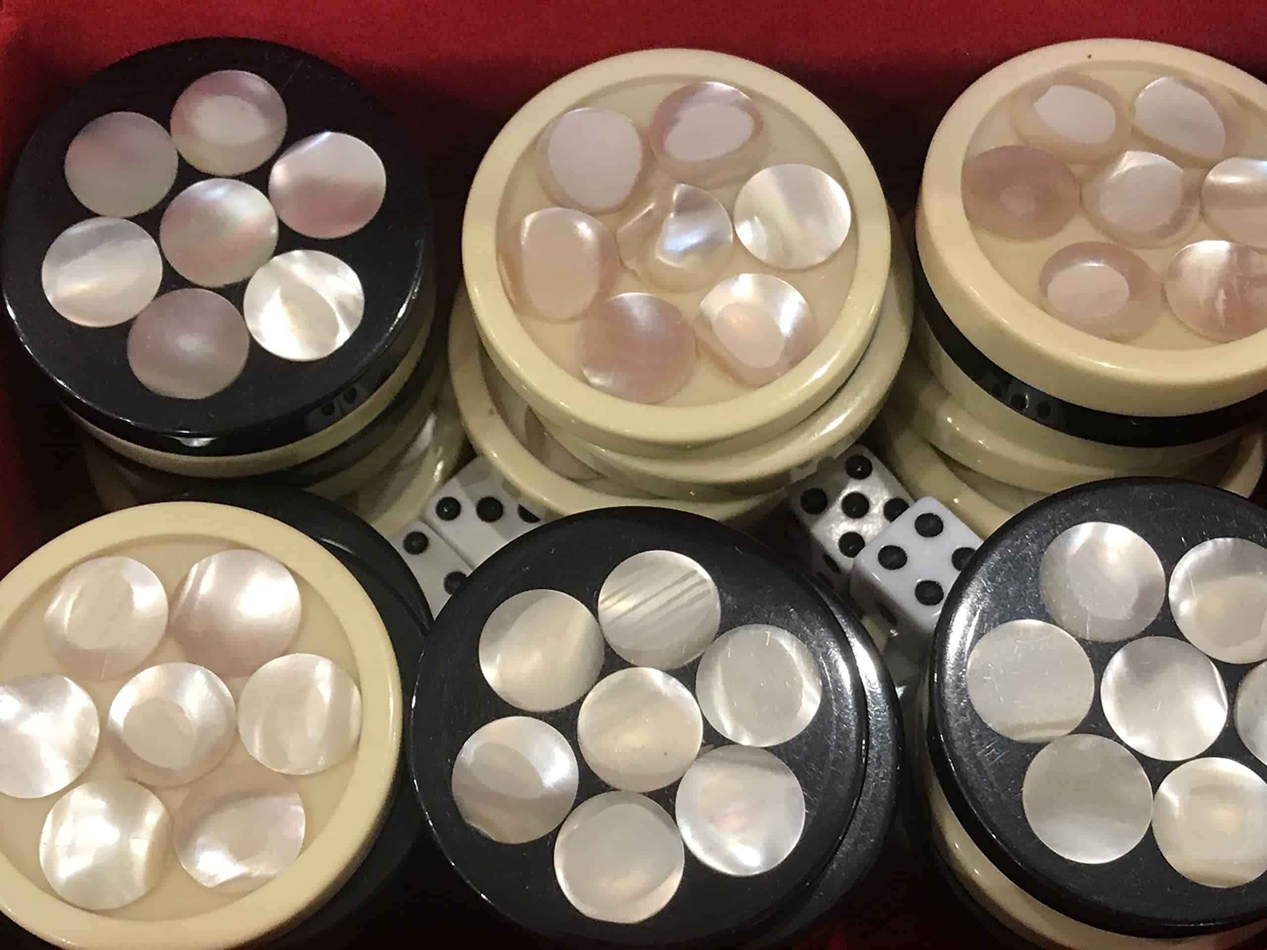 30 Piezas de Backgammon Damas 1.4 Pulgadas de Tablero de - Imagen 4