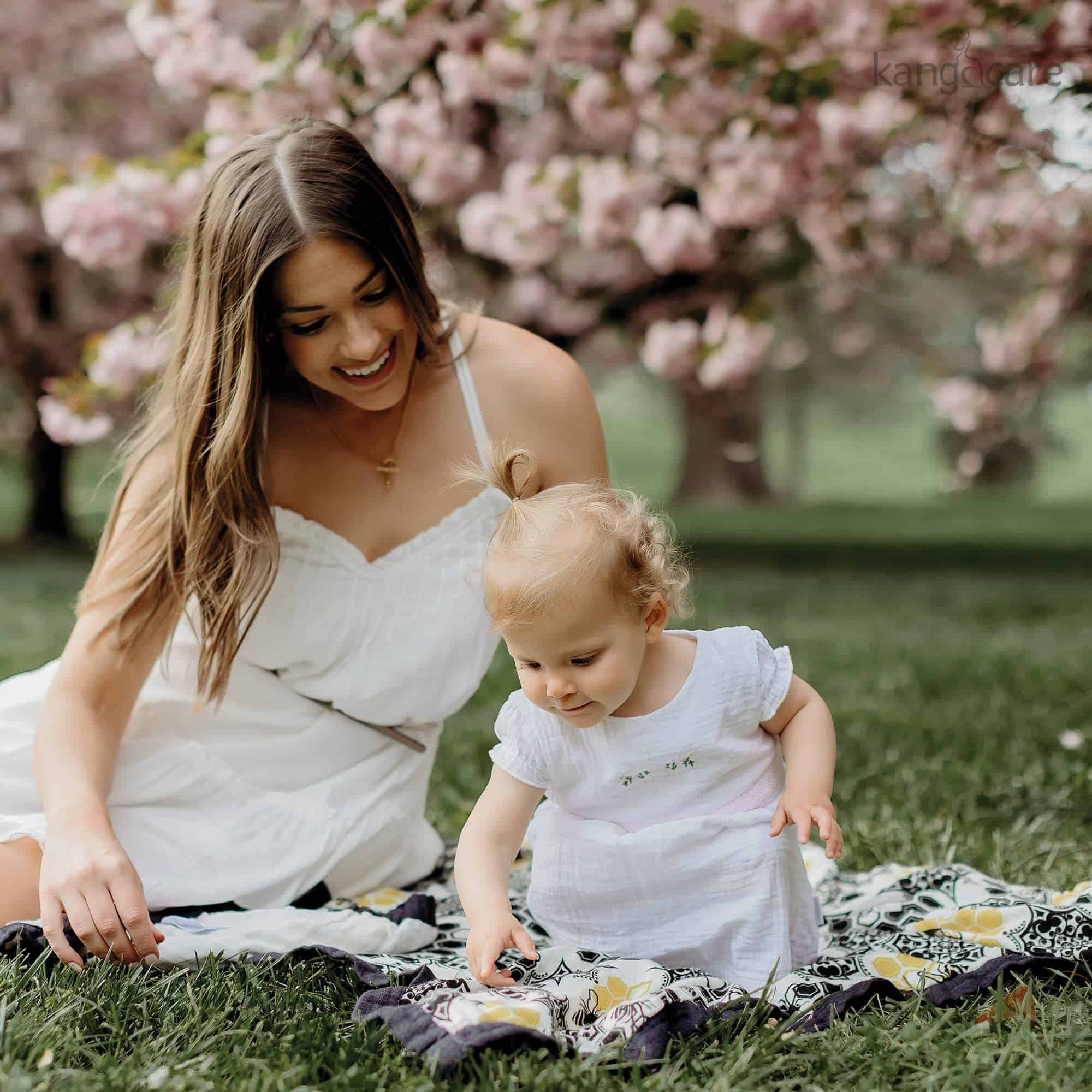 Cobija de bebé reversible de doble capa de muselina de - Imagen 6