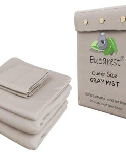 Juego de sábanas de cama de eucalipto Lyocell,