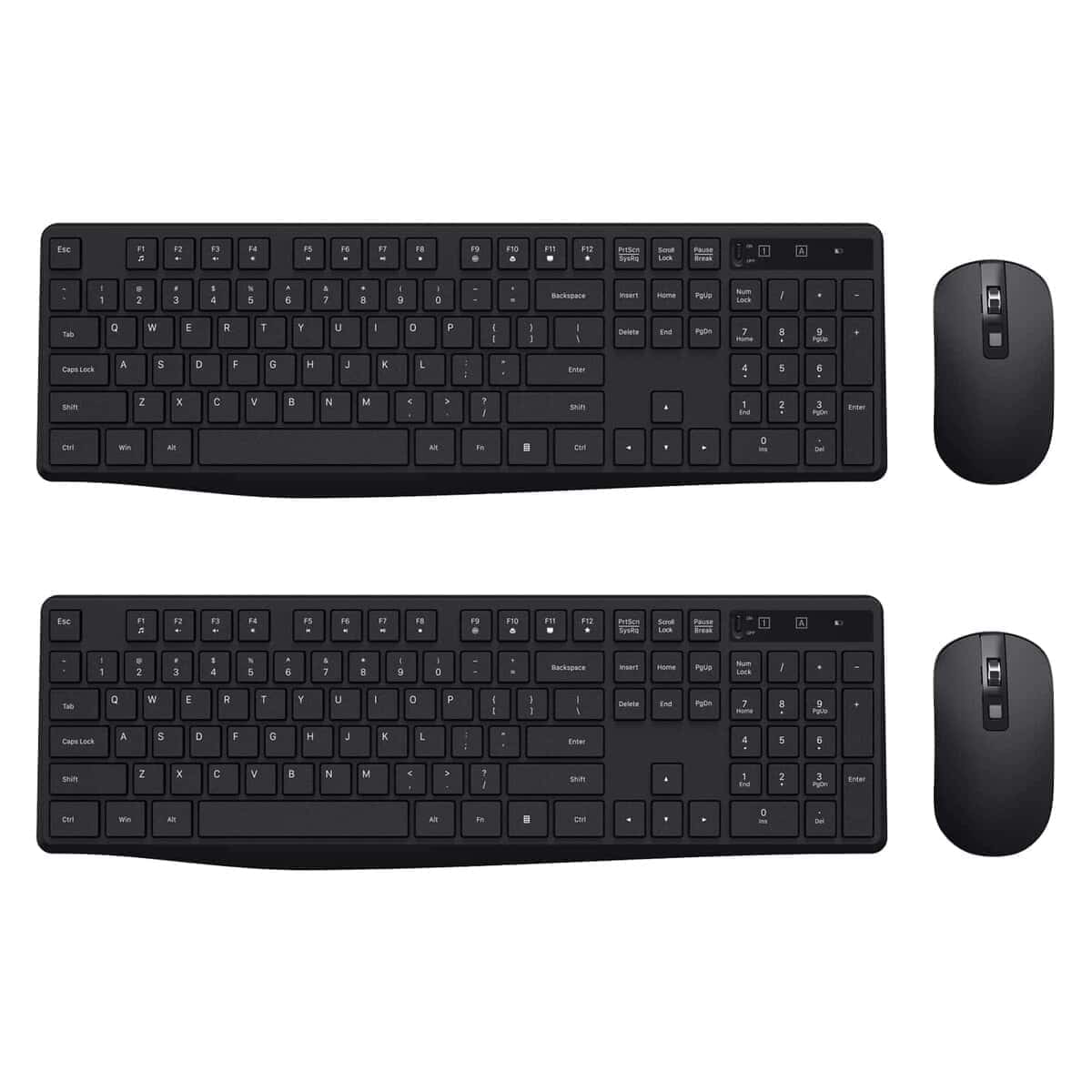 Combo de Teclado y Ratón Inalámbrico, Lovaky 2.4G Teclado