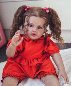 Muñecas de bebé Rebornova 24'' Piel Negra Realista de