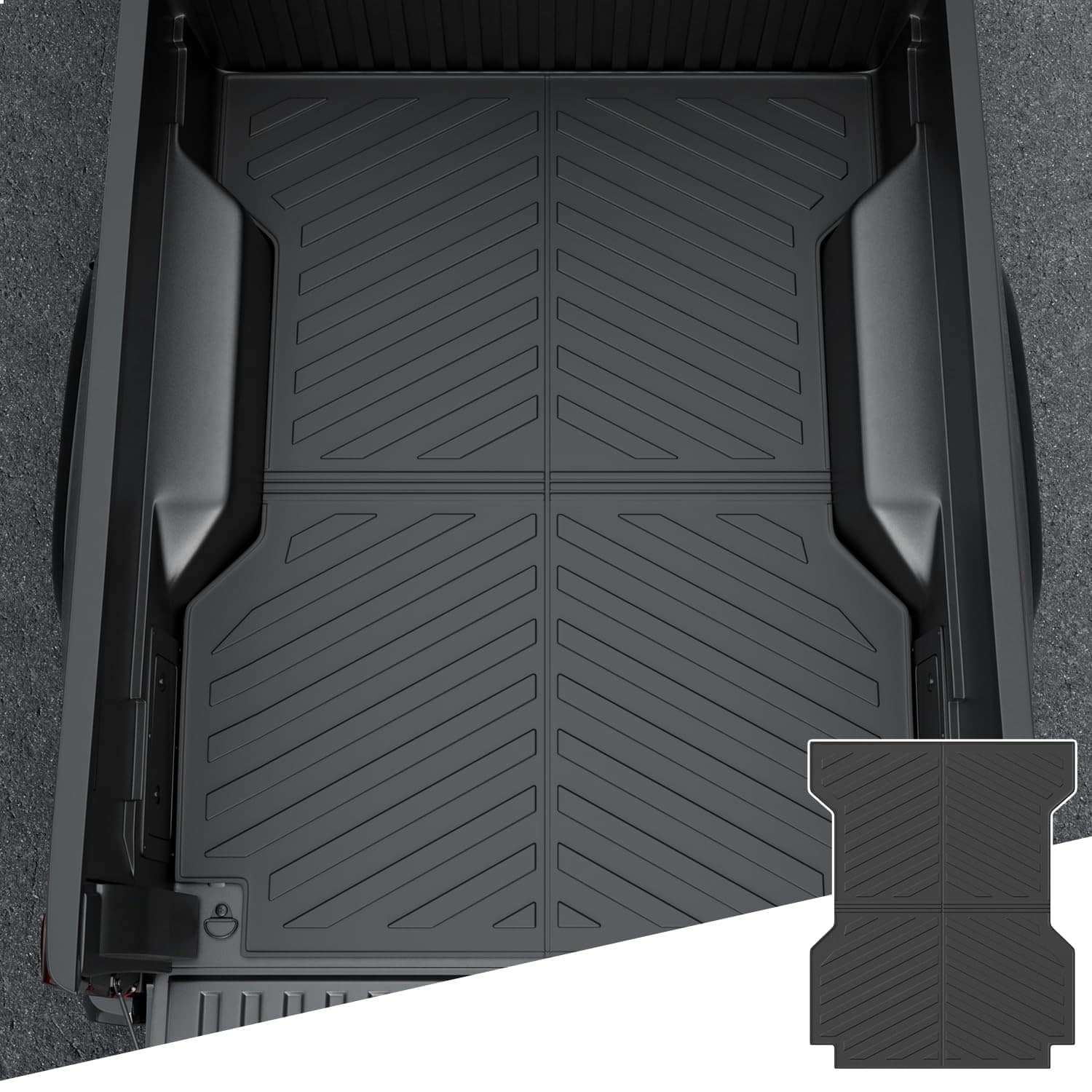 Tapete para cama de camioneta powoq de 6 pies compatible