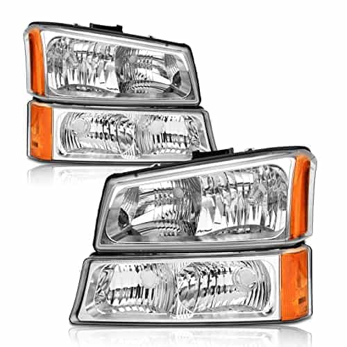Conjunto de faros para Chevy Silverado 2003 2004 2005 2006